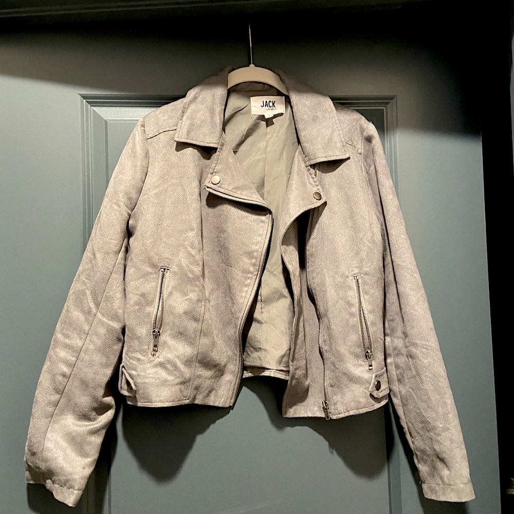 Jack by BB Dakota gray suede jacket